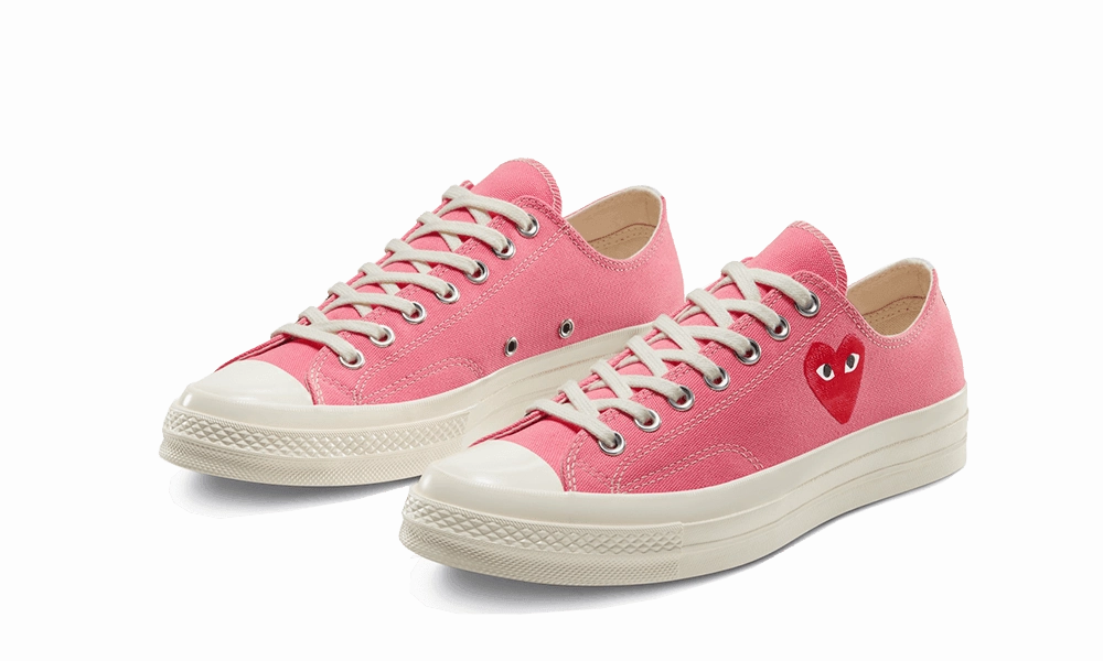 Thick sole Chuck Taylor All-Star 70s Ox Comme des Garons PLAY Bright Pink