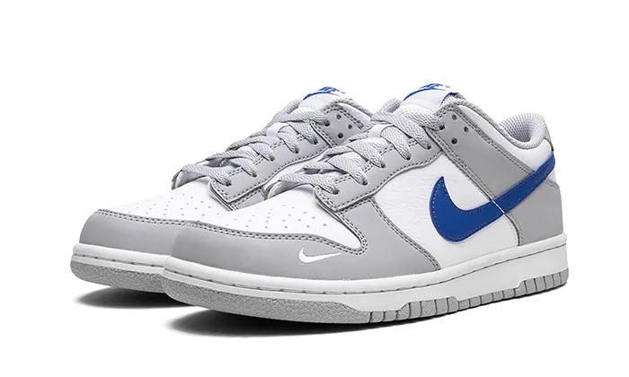 Airflow Mesh Panels Zigzag Impact Zone Nike Dunk Low Mini Swoosh Wolf Grey Game Royal