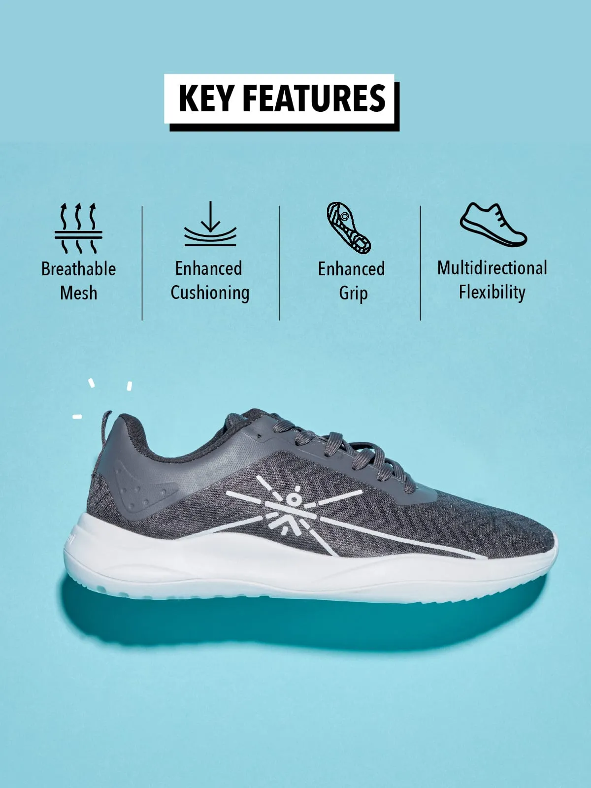 Freedom Men Running Shoes - Dark Grey