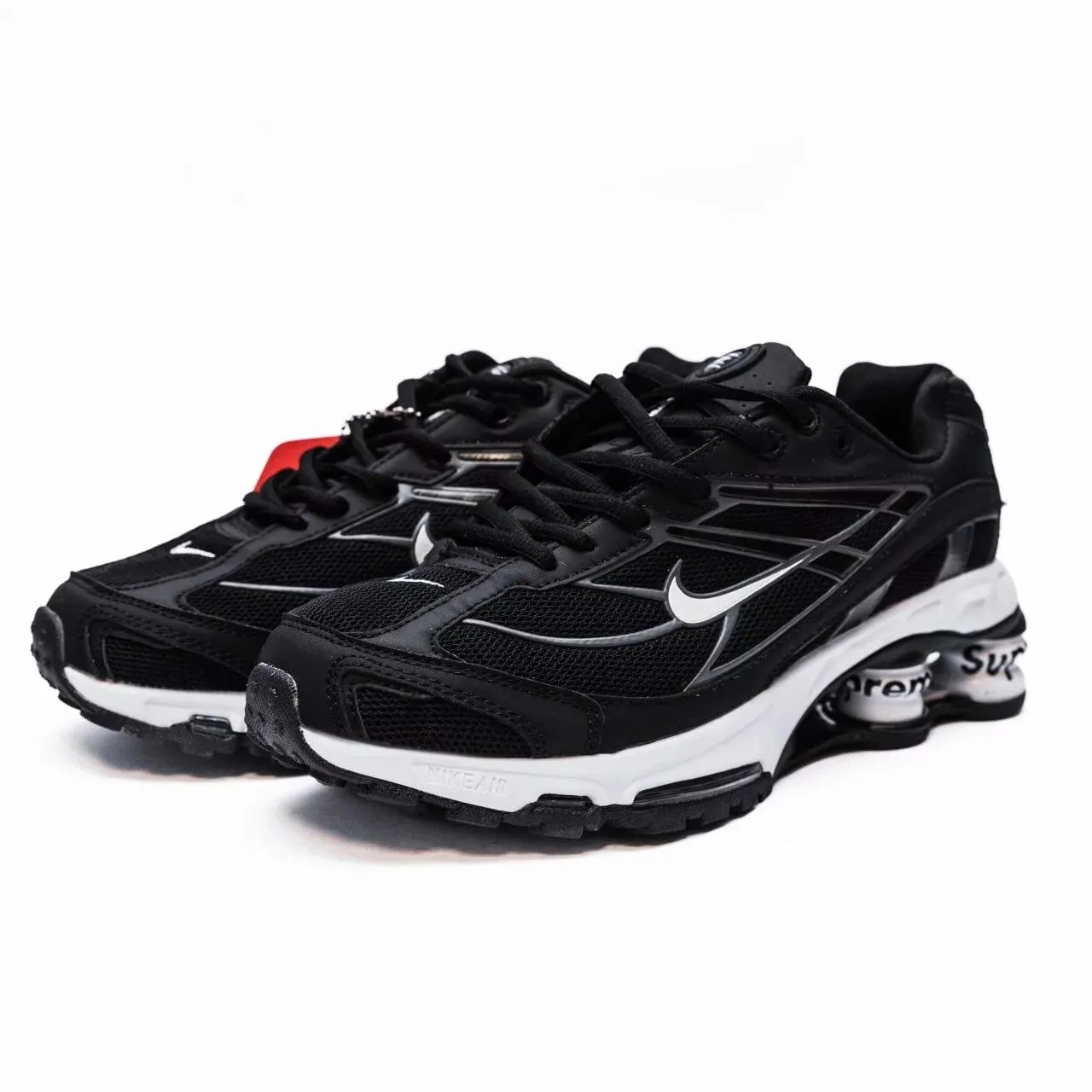 Nike Shox Ride 2 Supreme 'Black/White' Cross City Popular Model