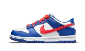 Flexible Chassis Casual Day Nike Dunk Low White Royal Red