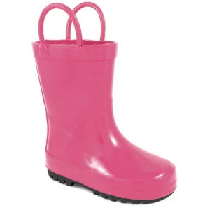 Fuchsia Rubber Rain Boot