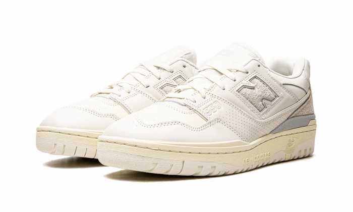 Plush Sole Shock Absorbent New Balance 550 Aime Leon Dore White Leather