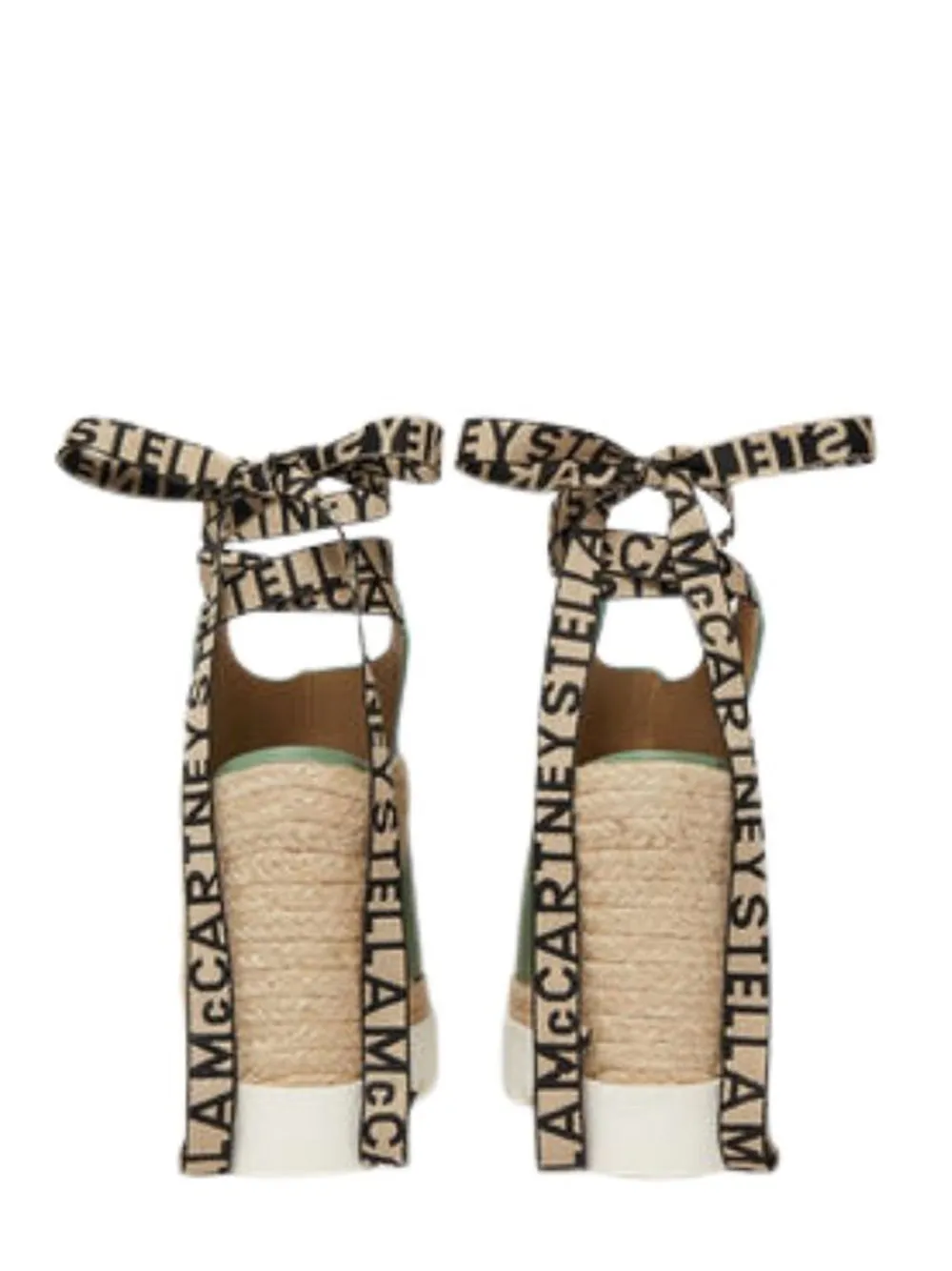 Gaia Alter Mat Peeptoe Wedge Espadrilles (Sage)