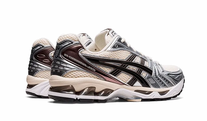 weight - lifting running shoes Outdoor Sports Gel-Kayano 14 Cream Black Metallic Plum