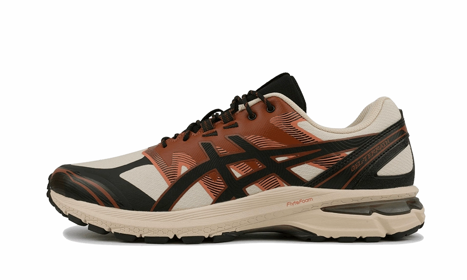 hill training shoes running in a mountain range shoes Gel-Terrain Vanilla Black Copper