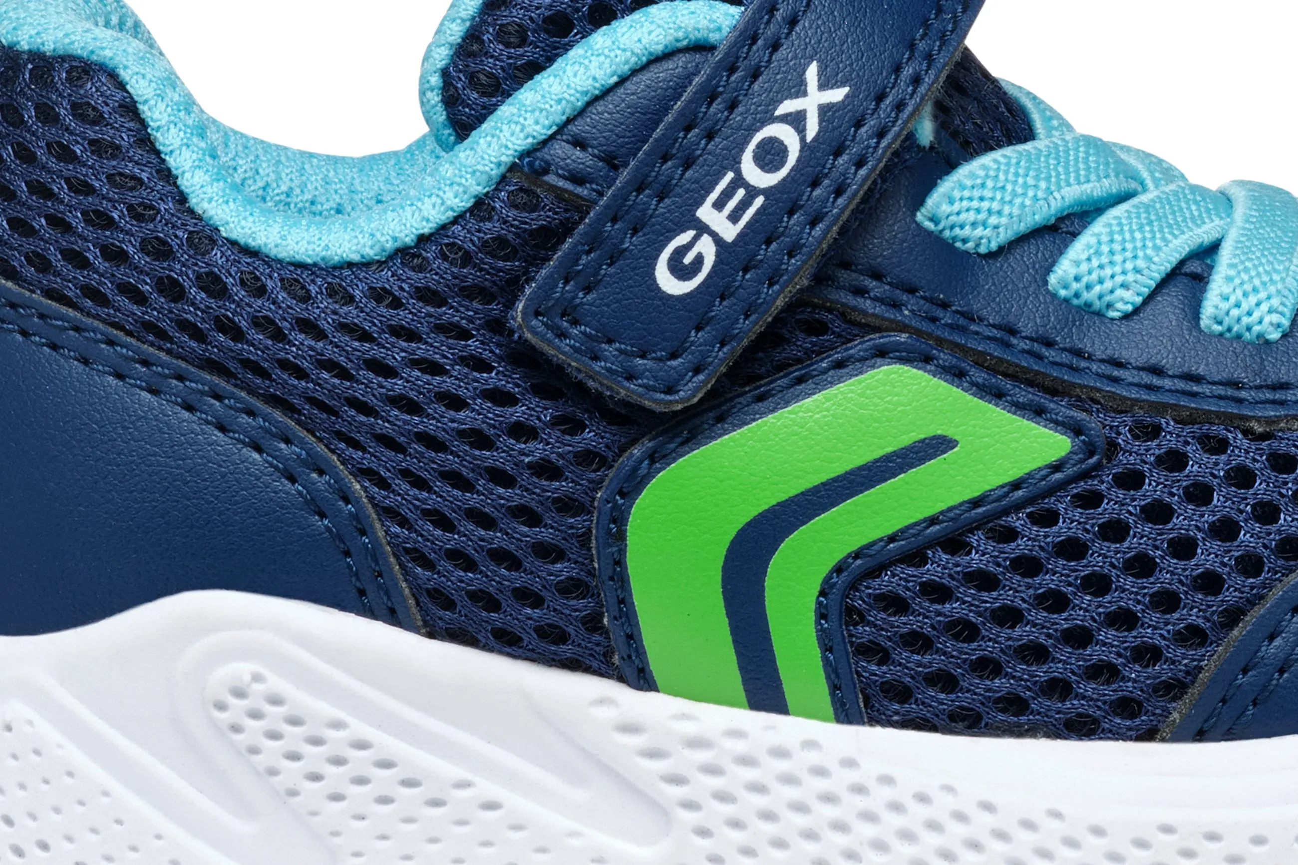 Geox Kids Trainers | Sprintye | Navy & Light Green