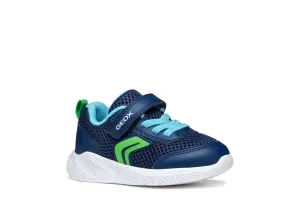 Geox Kids Trainers | Sprintye | Navy & Light Green
