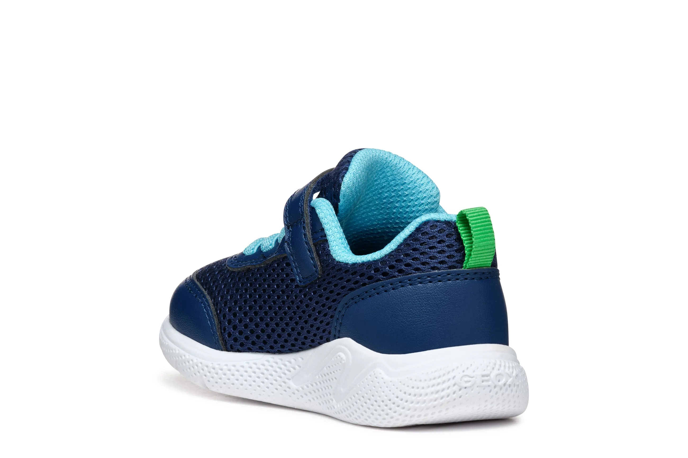 Geox Kids Trainers | Sprintye | Navy & Light Green