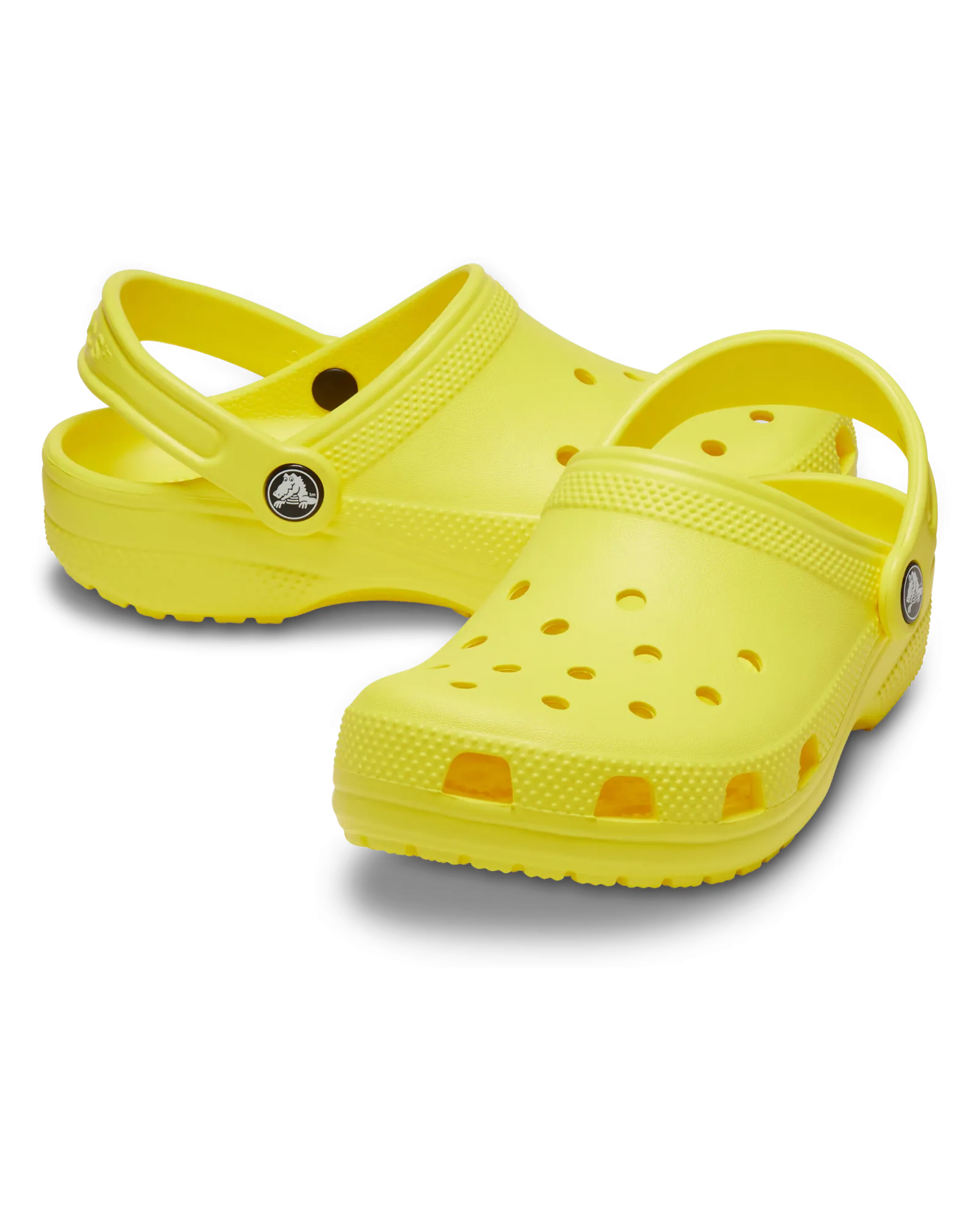 Girls Classic Clogs in Cyber Yellow