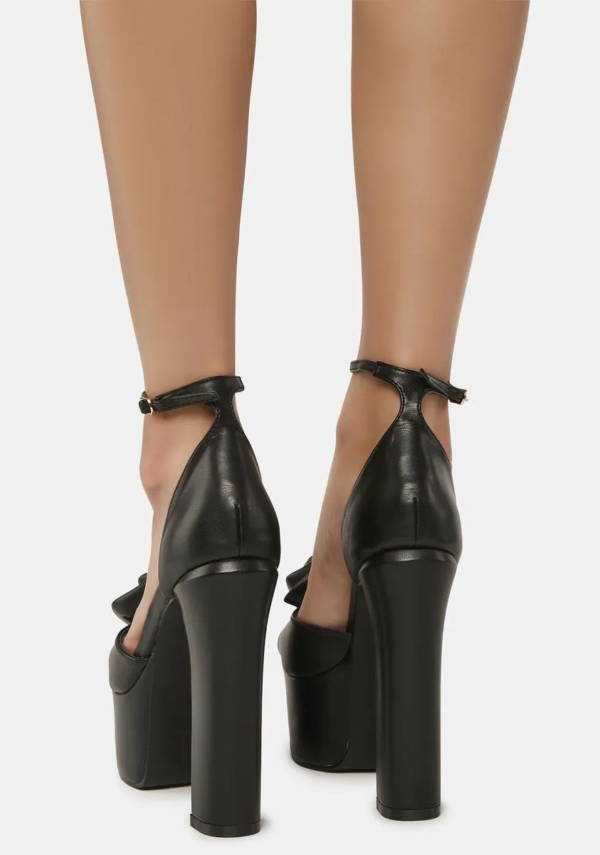 Giselle Peep Toe Platform Heels