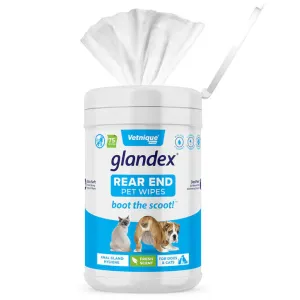 Glandex Anal Rear End Gland Hygienic Pet Wipes for Cats and Dogs