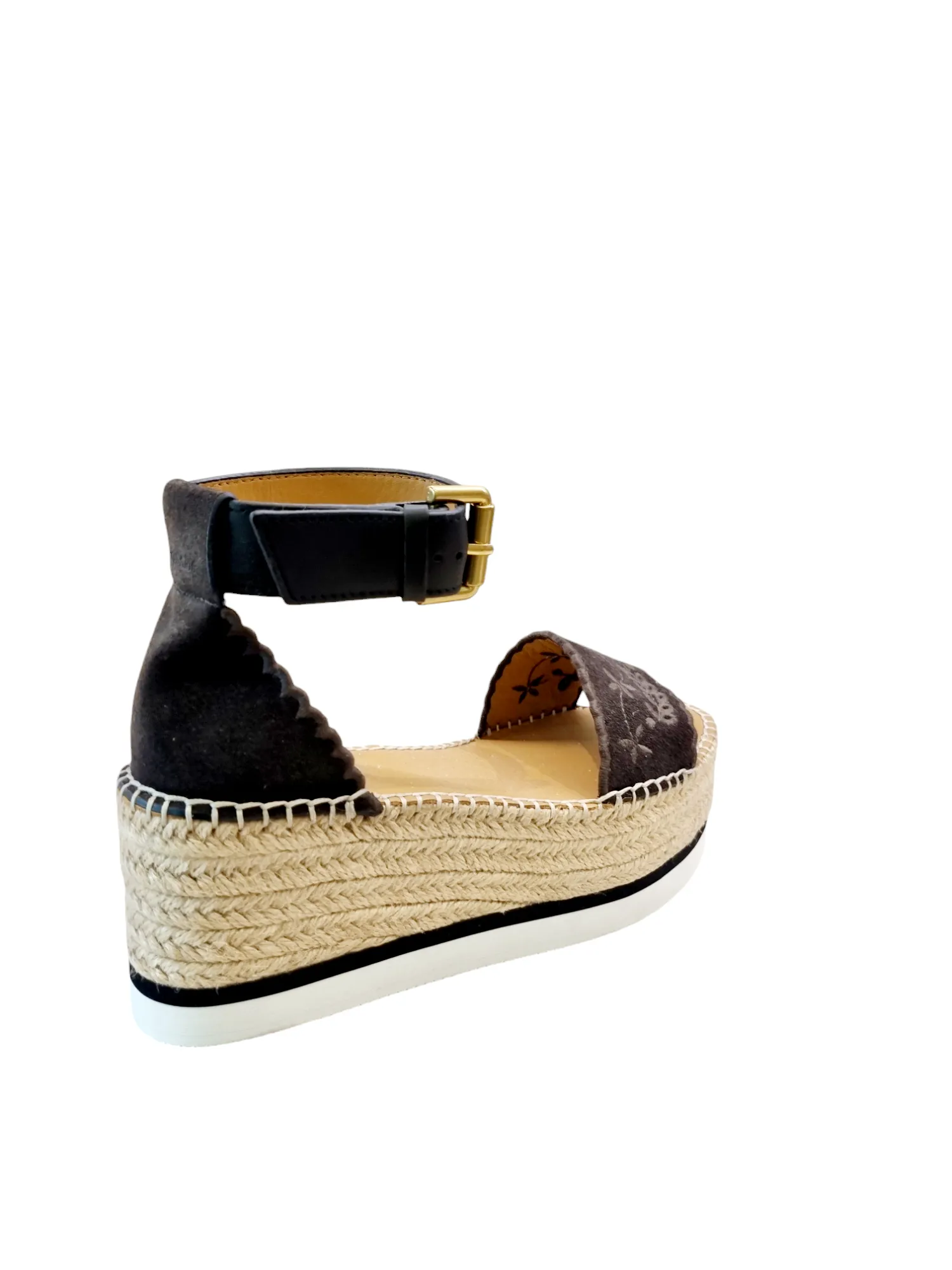 Glyn Platform Brown Espadrille