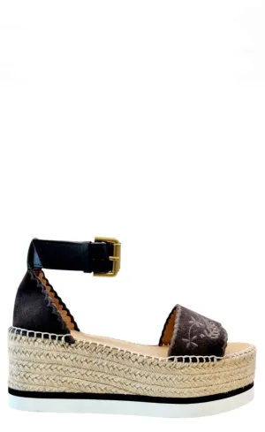 Glyn Platform Brown Espadrille