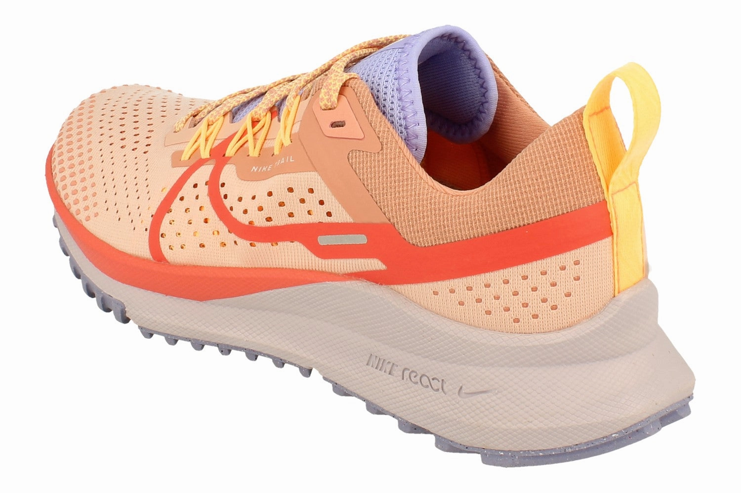 soft - foam sole shoes Nike Womens React Pegasus Trail 4 Dj6159 800