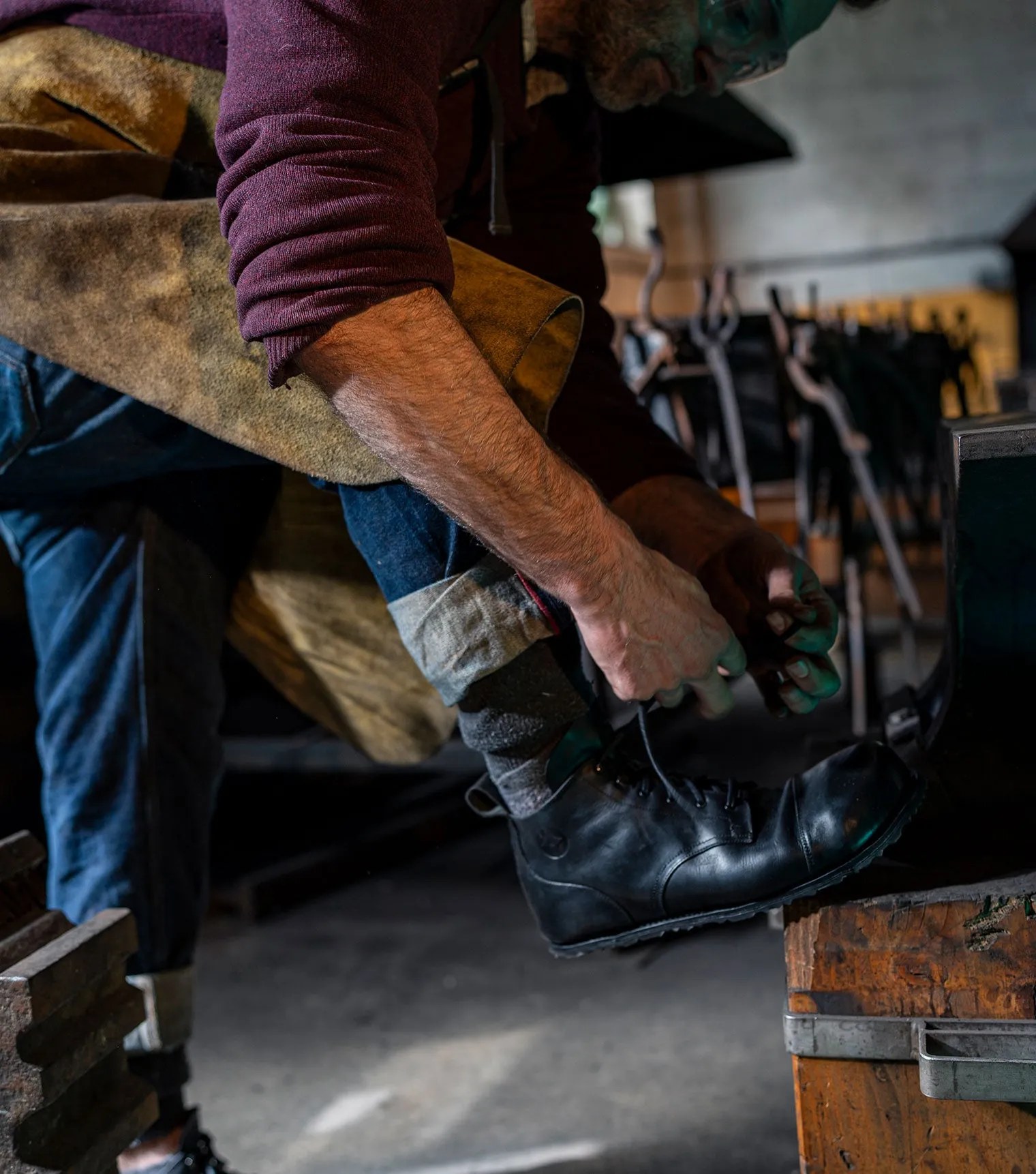 Goodyear Welted Barefoot Carpenter's Safety Boots