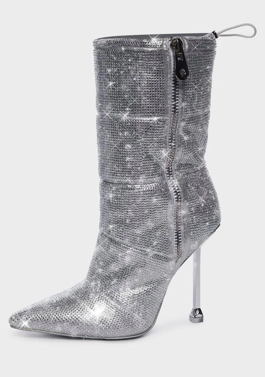 Gretchen Glitter Heeled Boots