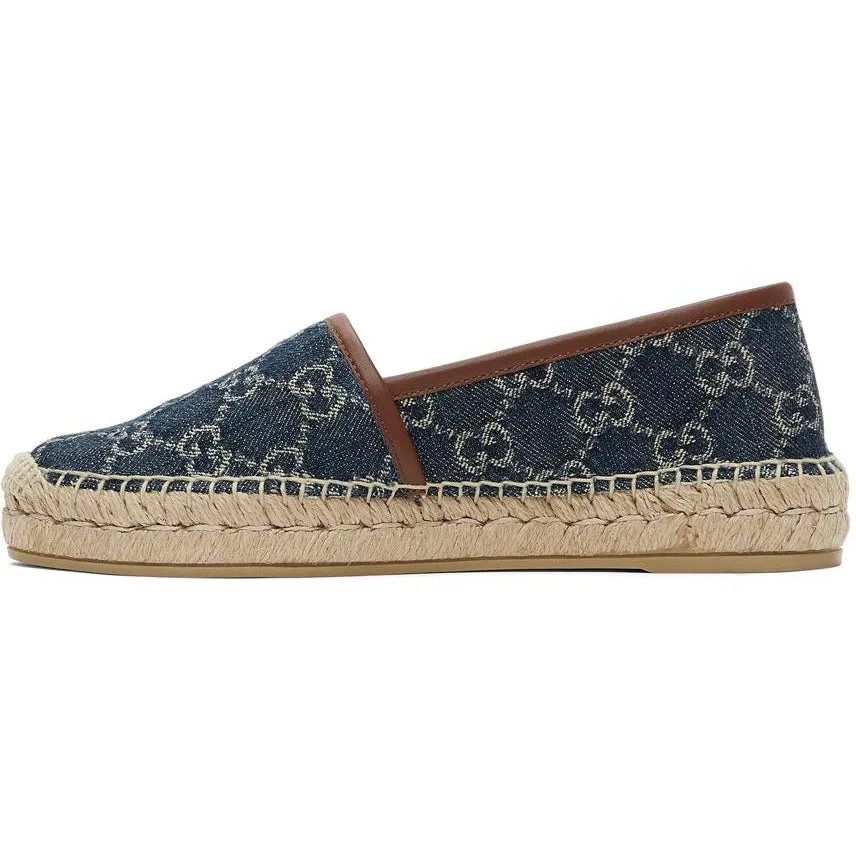 Gucci Blue Denim GG Espadrilles