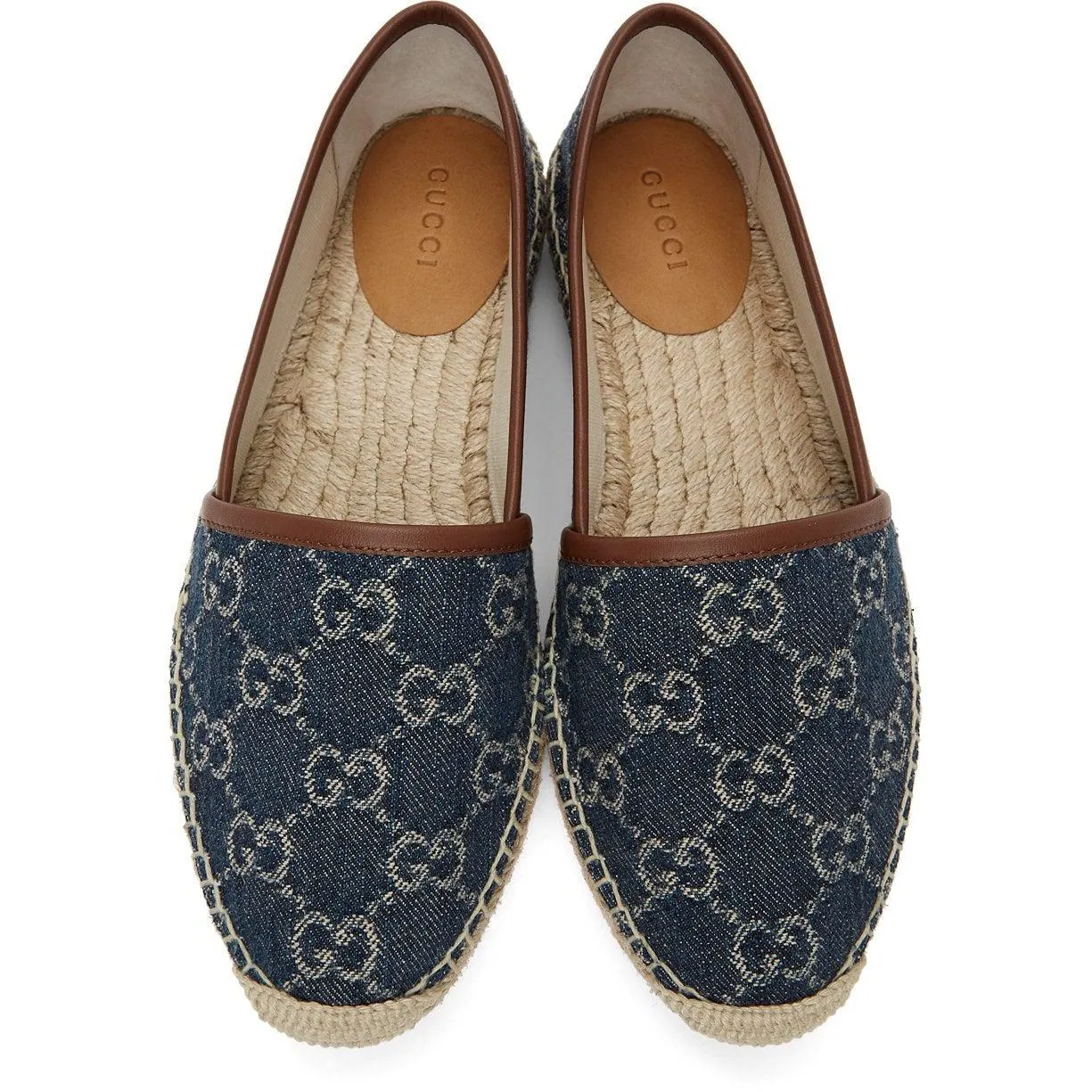 Gucci Blue Denim GG Espadrilles