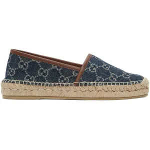 Gucci Blue Denim GG Espadrilles
