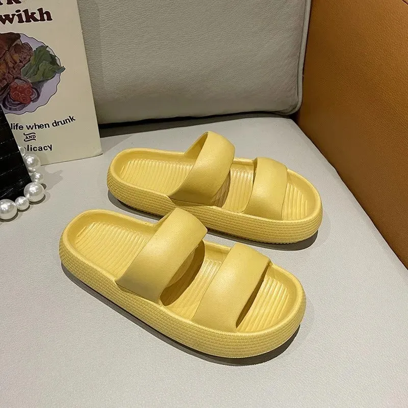 Gwyneth - Cozy Anti-Slip Platform Slides for Women