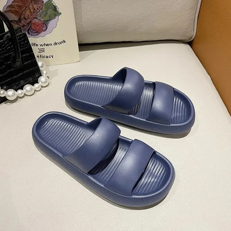 Gwyneth - Cozy Anti-Slip Platform Slides for Women