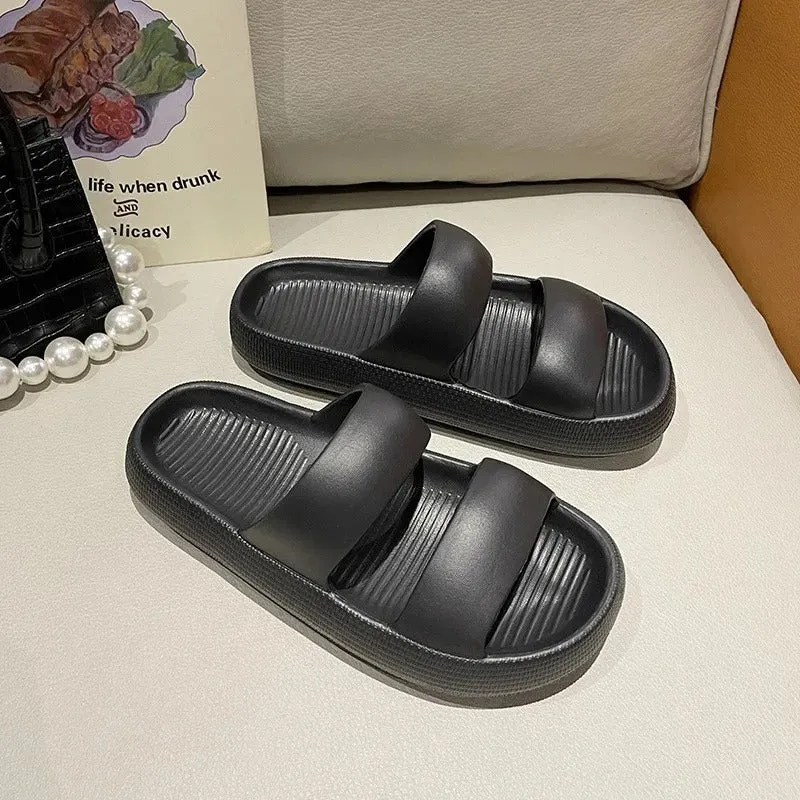 Gwyneth - Cozy Anti-Slip Platform Slides for Women