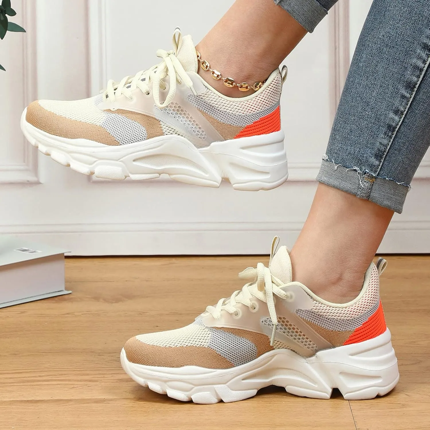 Gym Shoes for Women Workout Wide 10.5 Non Slip Work Shoes Women Black and White Nurse Working Shoes for Women Platform High Top Sneakers for Women Fashion Slip On Shoes for Women Sneakers