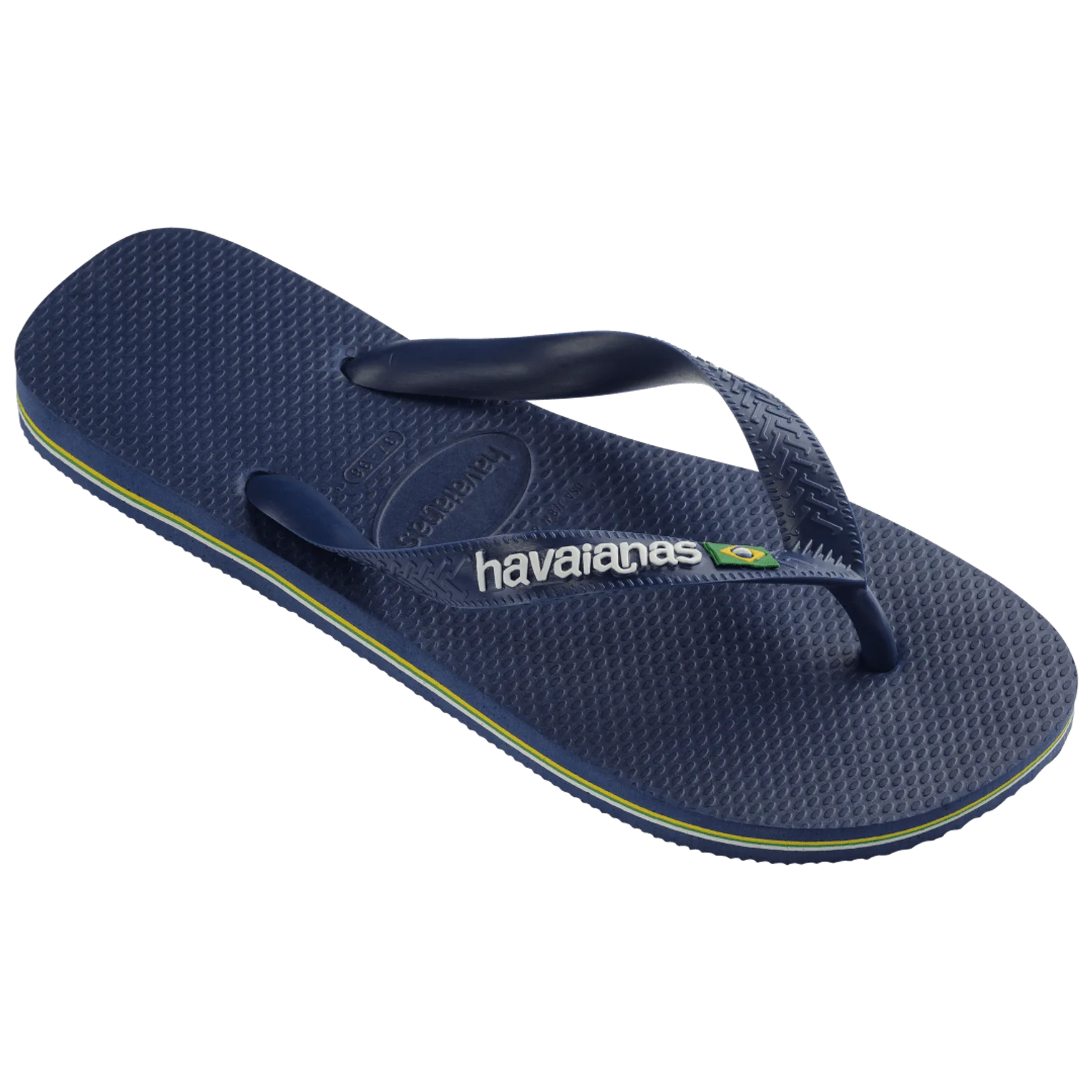 Havaianas Unisex Brazil Logo Sandal Navy Blue