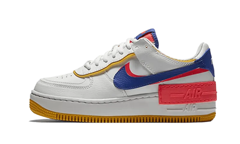 Ankle Support Design Adaptive Movement Nike Air Force 1 Shadow White Flash Crimson Astronomy Blue