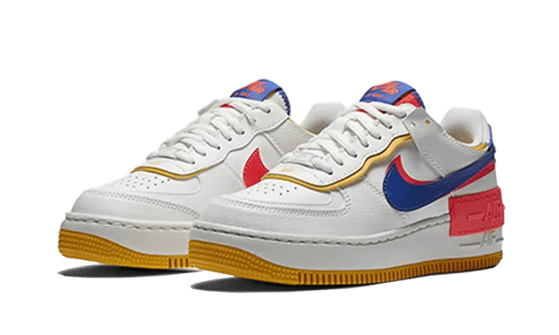 Nike Air Force 1 Shadow White Flash Crimson Astronomy Blue Ergonomic Last Ready To Go
