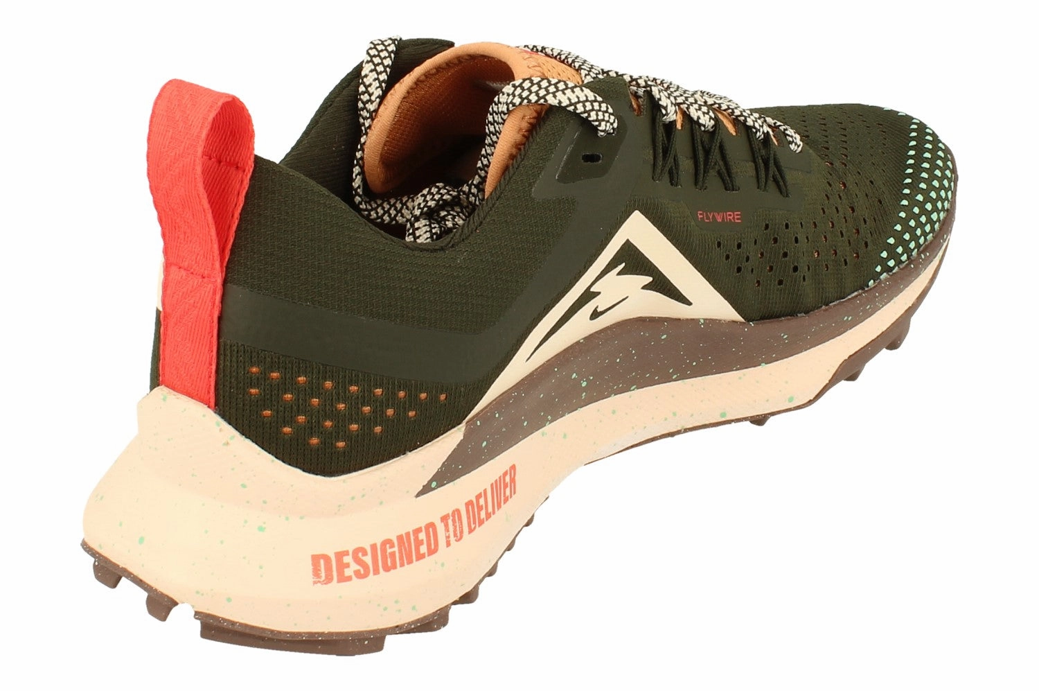 synthetic insole shoes Nike Womens React Pegasus Trail 4 Dj6159 300