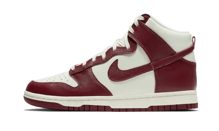 Nike Dunk High Sail Team Red Stable Grip Vegan materials
