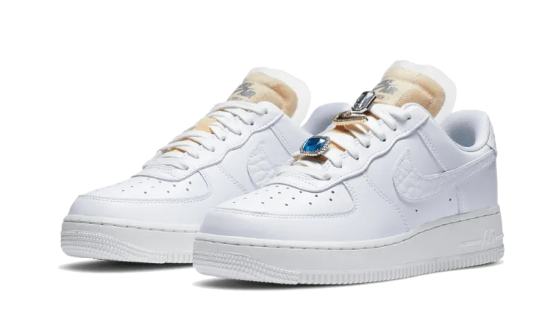 Stretchable Fabric Elastic Nike Air Force 1 Low '07 LX White Onyx