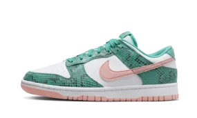 Dunk Low Snakeskin Washed Teal Bleached Coral Pace Training heat - dissipating running shoes