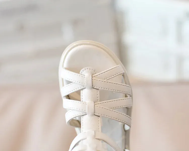 High Top Cross-tied- Girl's Gladiator Sandals
