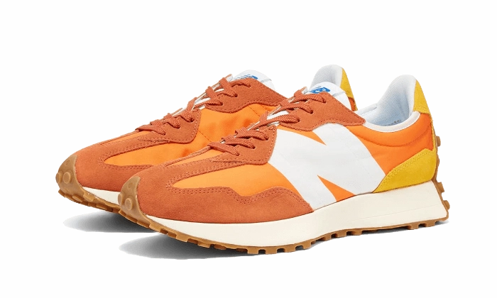 New Balance 327 Orange Reinforced sidewalls