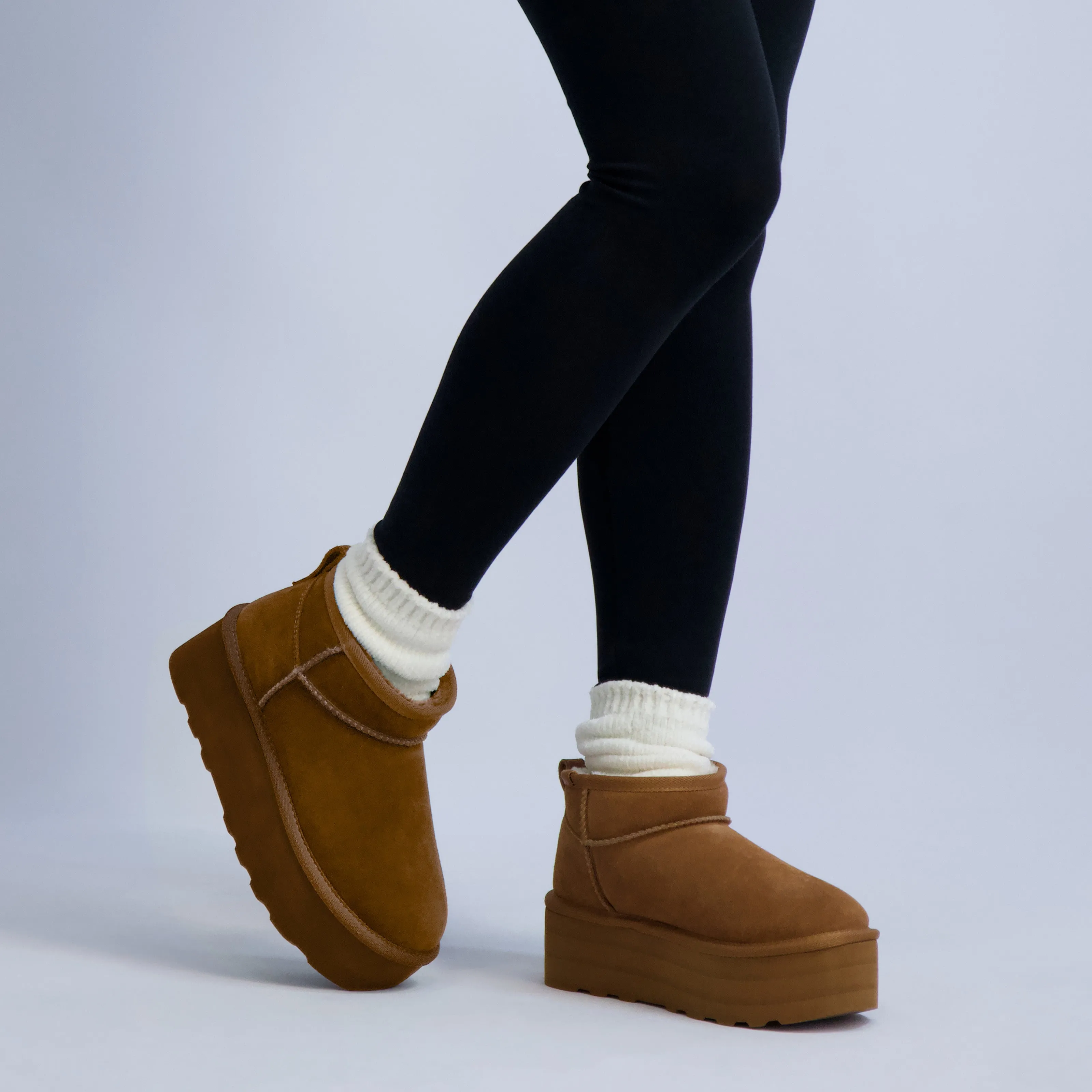 Hippy Cozy Platform Ankle Boot