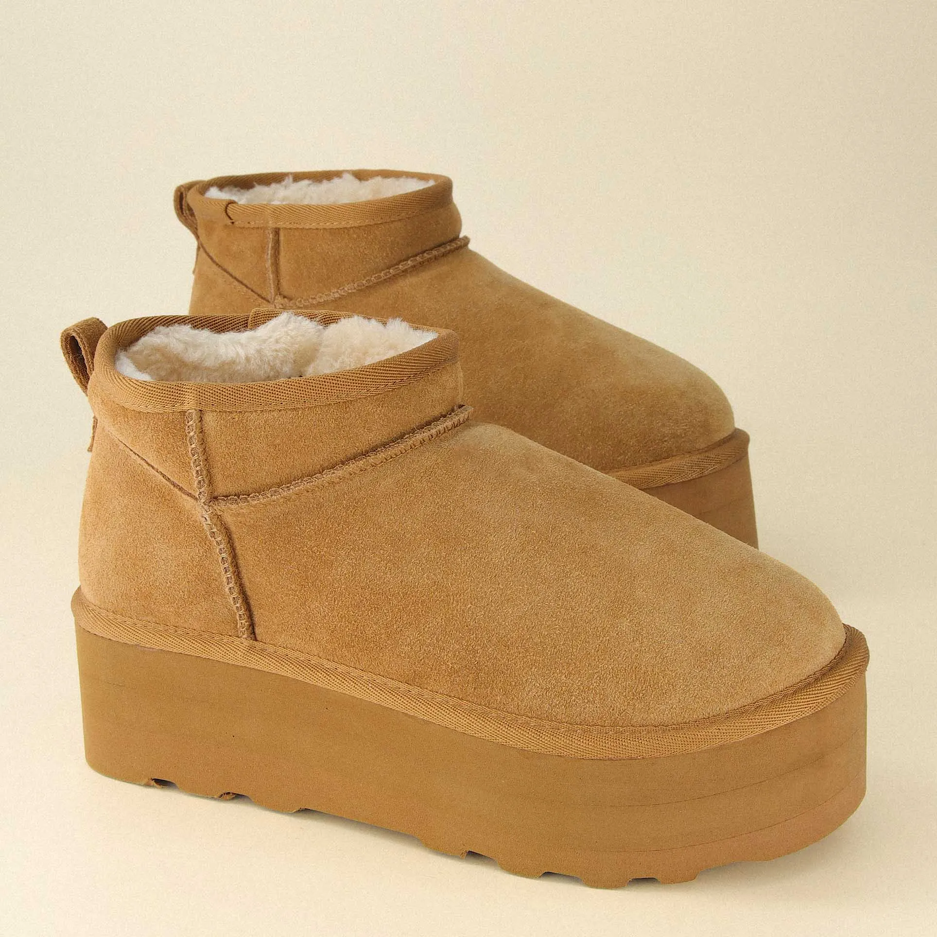 Hippy Cozy Platform Ankle Boot