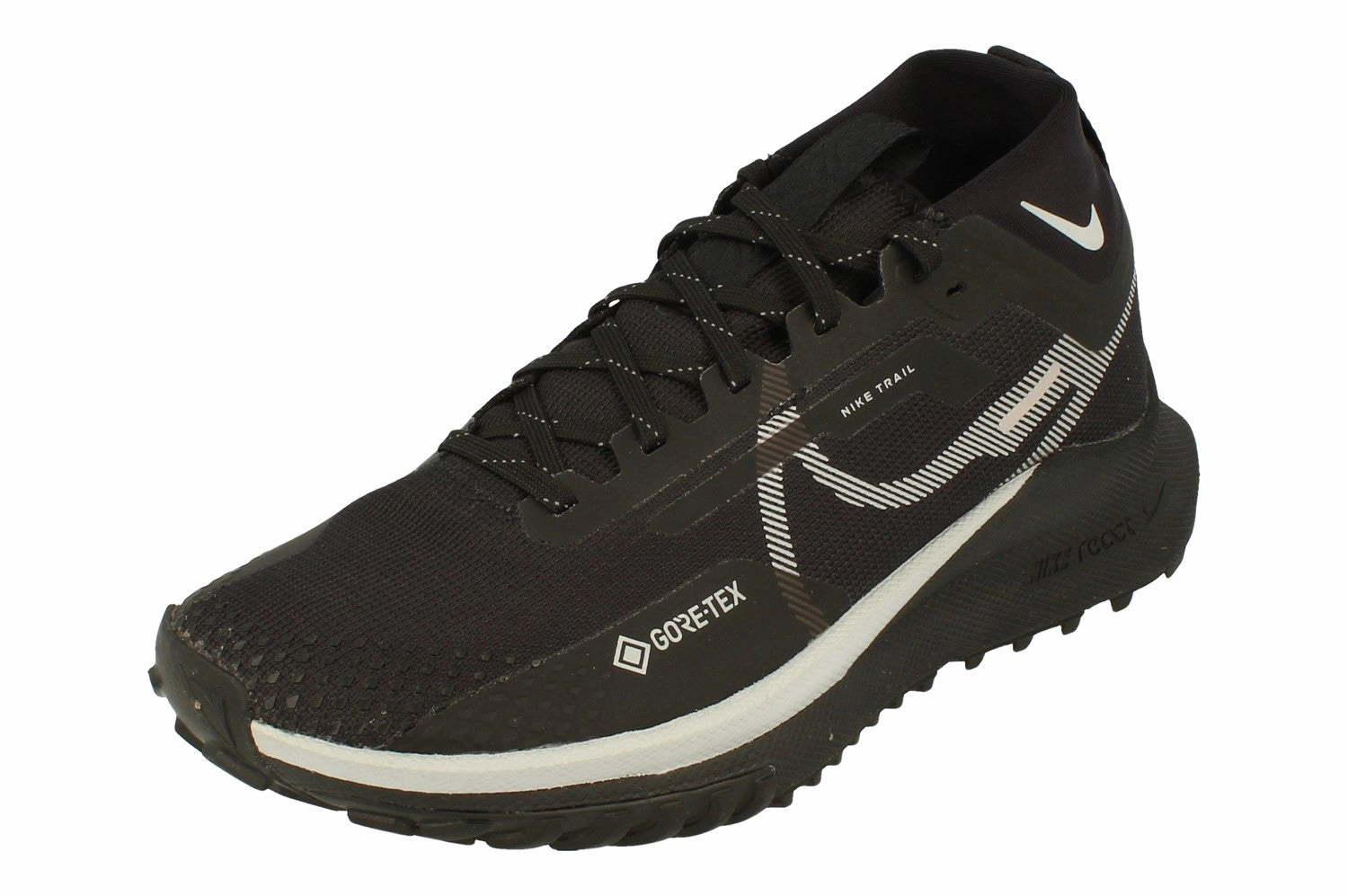 Nike Womens React Pegasus Trail 4 GTX Dj7929  001 running in a sound area shoes teenagers