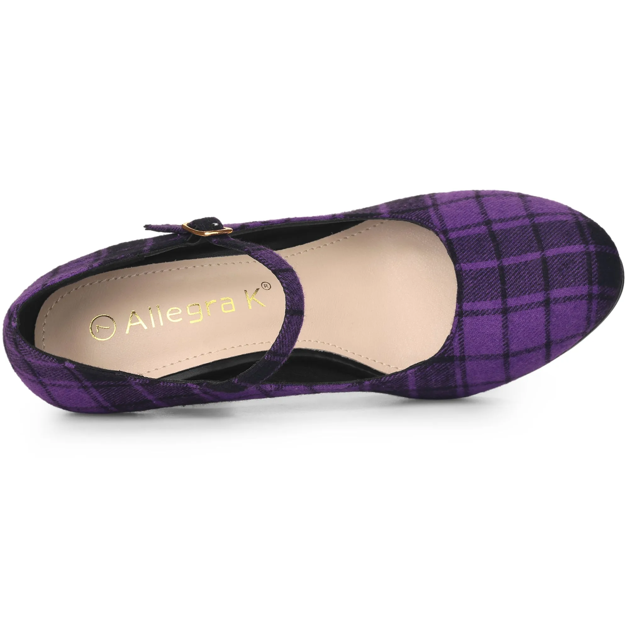 Houndstooth Platform Stiletto Heel Mary Janes Pumps