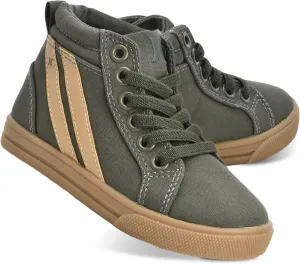 Hurley Kids Toddlers Elastic Laces Canvas Sneakers  High Cut Skateboarding Shoes for Toddlers and Little Kids, Sports Shoes for Boys and Girls, Sports Shoes for School Tate