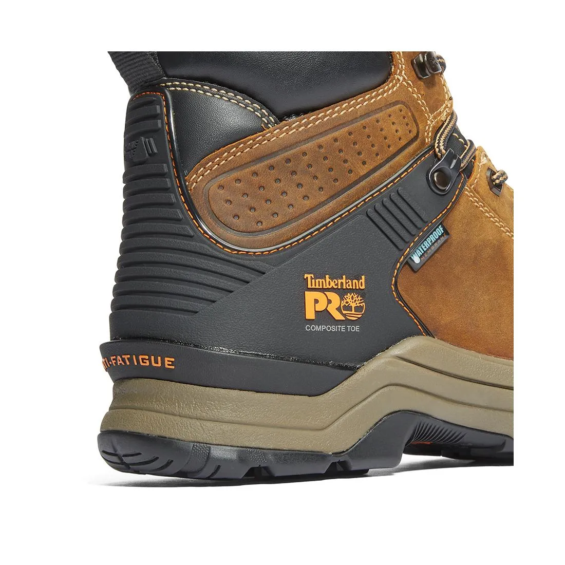 Hypercharge 6-Inch Waterproof Nano-Toe Work Boot Brown