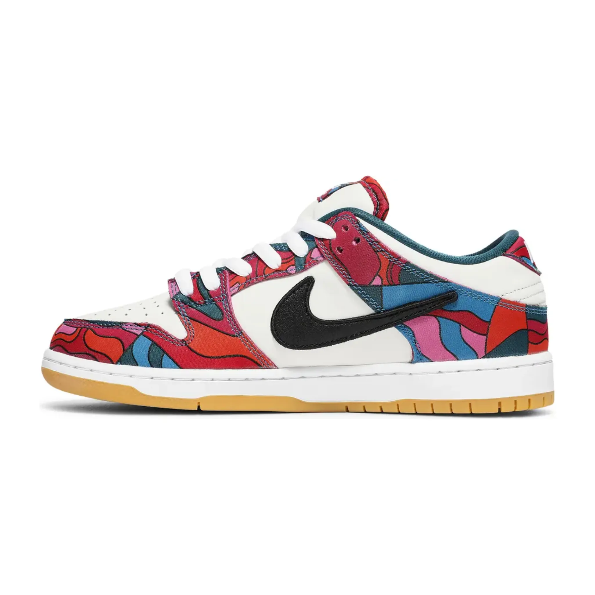 soccer player shoes yellow shoes Nike SB Dunk Low Pro Parra Abstract Art (2021)