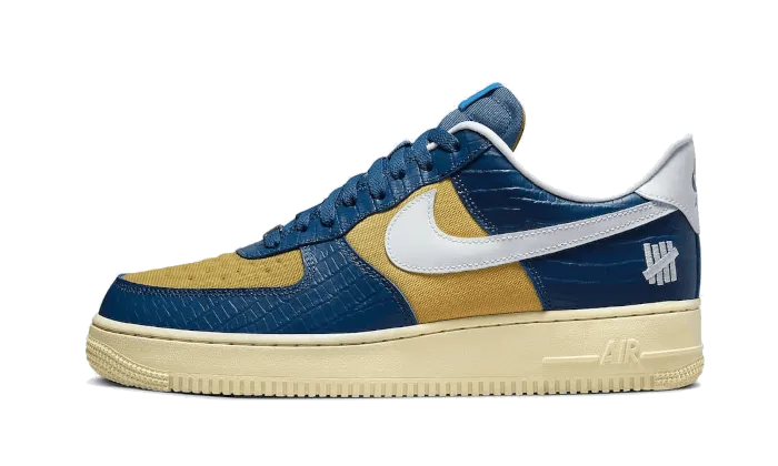 Nike Air Force 1 Low SP Undefeated 5 On It Blue Yellow Croc Day Long Wear