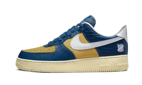 Air Force 1 Low SP Undefeated 5 On It Blue Yellow Croc cross - country running shoes firm midsole shoes