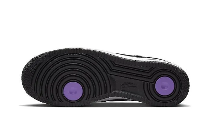 leather - finish - design shoes Air Force 1 Low World Champ Black