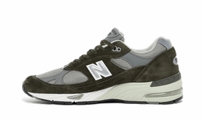 New Balance 991 Made In U.K Olive Indoor Use Mid   Top Style