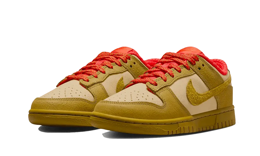 Nike Dunk Low Bronzine Sesame Picante Red Thermoregulating Insoles Pressure Relief Pads
