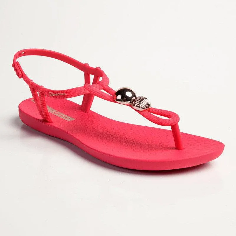 Ipanema Kai Button Trim Thong Sandals - Pink/Rose